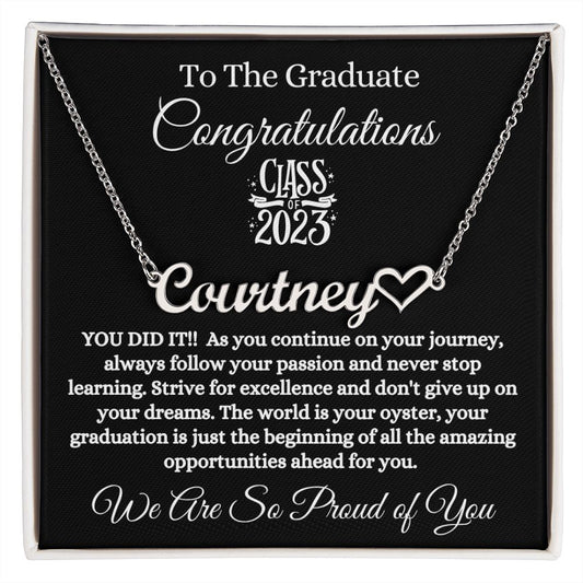 To The Graduate | Custom Name Necklace