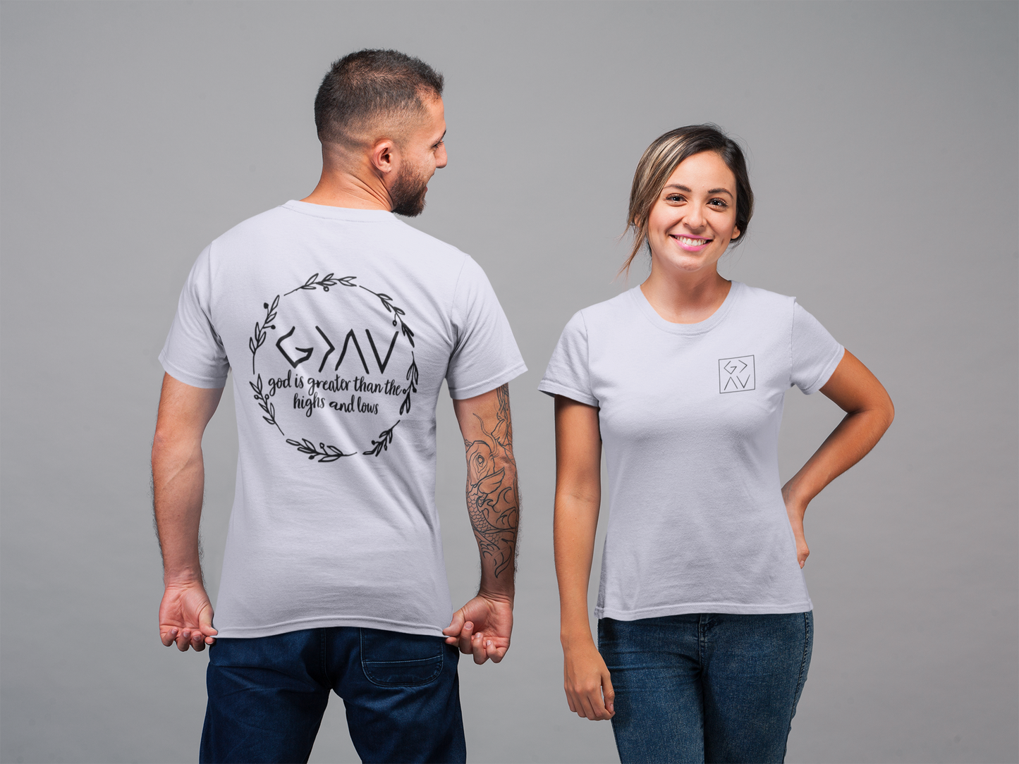 Unisex Tee | Front & Back | God is Greater
