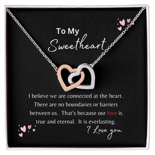 To My Sweetheart | Interlocking Hearts