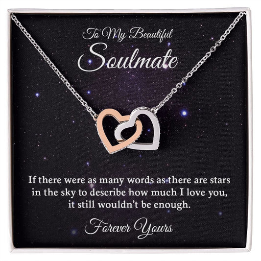 My Beautiful Soulmate | Forever yours - Interlocking Hearts necklace