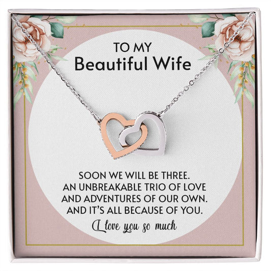 My Beautiful Wife | Always be mine - Interlocking Hearts necklace