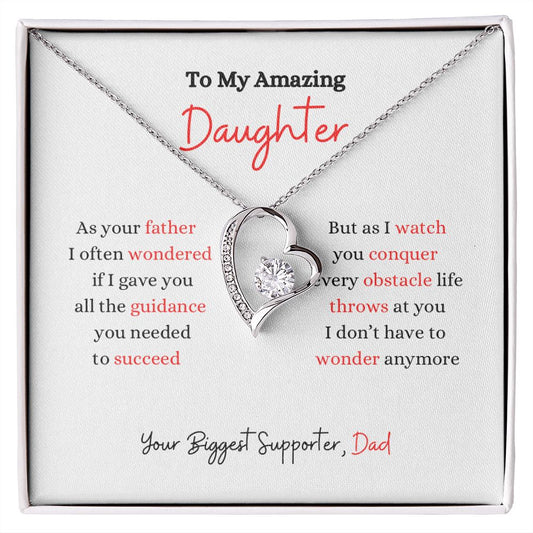 To My Amazing Daughter | Forever Love Necklace